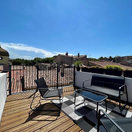 Rooftop N°38 - Rooms Et Studios - Vue Cite Medievale 卡尔卡松 外观 照片
